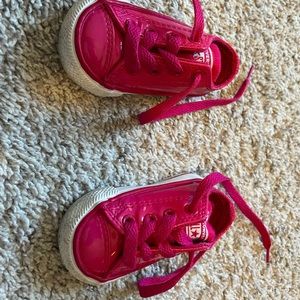 Hot pink converse shoes for baby
